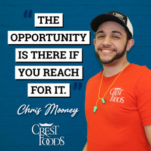 "The opportunity is there if you reach for it." - Chris Mooney